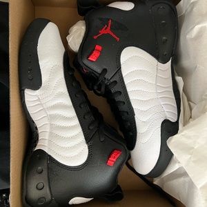 Black & white youth Jordans